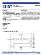 IDT5V928 datasheet pdf IDT