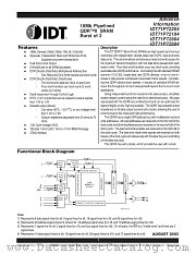 IDT71P72604 datasheet pdf IDT