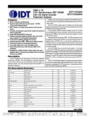 IDT71V3548 datasheet pdf IDT