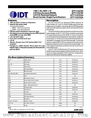 IDT71V3578 datasheet pdf IDT