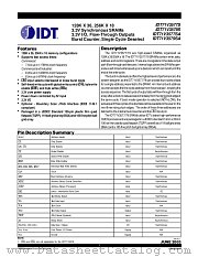 IDT71V3579 datasheet pdf IDT