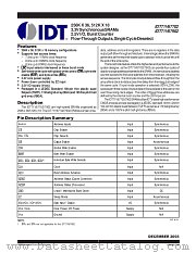 IDT71V67702 datasheet pdf IDT