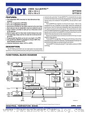 IDT72615 datasheet pdf IDT