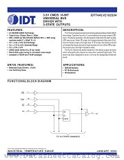 IDT74ALVC162334 datasheet pdf IDT