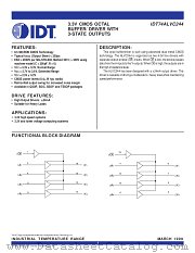 IDT74ALVC244 datasheet pdf IDT