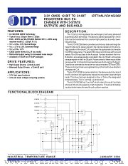IDT74ALVCH162268 datasheet pdf IDT