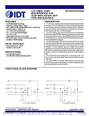 IDT74ALVCH16823 datasheet pdf IDT