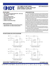 IDT74AUC32374 datasheet pdf IDT