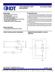 IDT74CBTLVR3861 datasheet pdf IDT