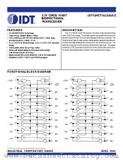 IDT74FCT163245 datasheet pdf IDT