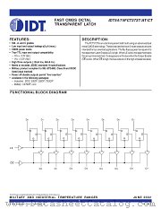 IDT74FCT373T datasheet pdf IDT