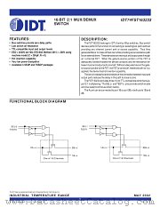 IDT74FST163233 datasheet pdf IDT