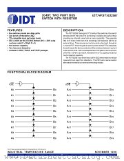 IDT74FST1632861 datasheet pdf IDT