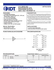 IDT74LVC07A datasheet pdf IDT