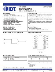 IDT74LVC08A datasheet pdf IDT