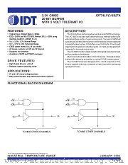 IDT74LVC16827A datasheet pdf IDT