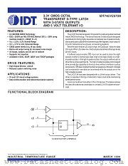 IDT74LVC573A datasheet pdf IDT