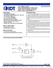 IDT74LVC574A datasheet pdf IDT