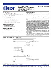 IDT74LVCH16260A datasheet pdf IDT
