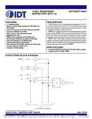 IDT74SSTV16857 datasheet pdf IDT