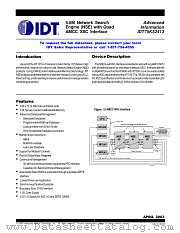 IDT75K52413 datasheet pdf IDT