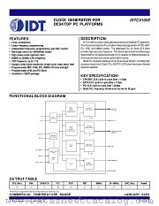 CV105 datasheet pdf IDT
