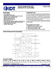 CV107 datasheet pdf IDT
