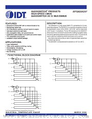 QS33X257 datasheet pdf IDT