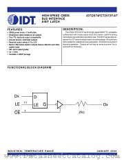 QS74FCT2573T datasheet pdf IDT