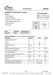 BSO204P datasheet pdf Infineon