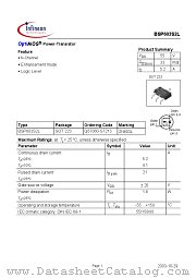 BSP603S2L datasheet pdf Infineon