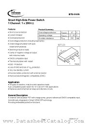 BTS4141N datasheet pdf Infineon