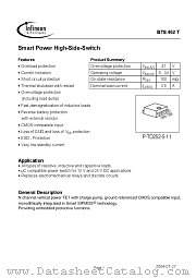 BTS462-T datasheet pdf Infineon