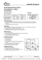 BTS840-S2 datasheet pdf Infineon