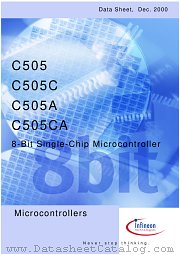 C505CAROM/ROMLESSTYPES datasheet pdf Infineon