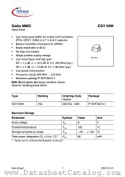 CGY59WE6327 datasheet pdf Infineon