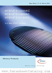 HYB18T512160AC-5 datasheet pdf Infineon