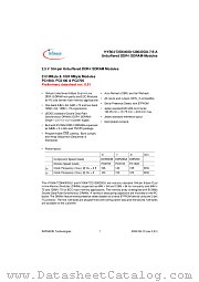 HYS72D128020GU-7-A datasheet pdf Infineon