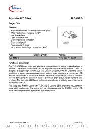 TLE4242G datasheet pdf Infineon