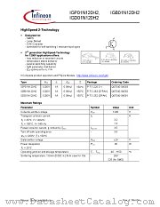 IGP01N120H2 datasheet pdf Infineon
