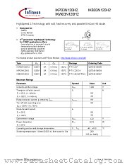 IKW03N120H2 datasheet pdf Infineon