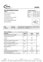 IDD06E60 datasheet pdf Infineon