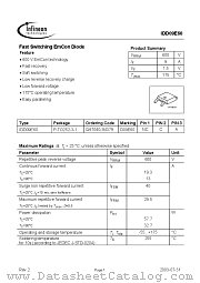 IDD09E60 datasheet pdf Infineon