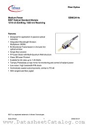 SBM52414X datasheet pdf Infineon
