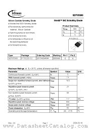 SDT05S60 datasheet pdf Infineon