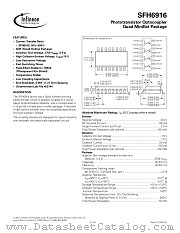 SFH6916 datasheet pdf Infineon