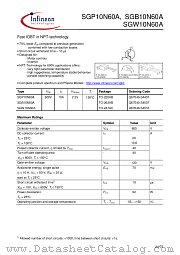 SGP10N60A datasheet pdf Infineon
