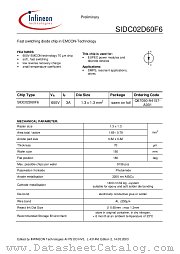 SIDC02D60F6 datasheet pdf Infineon