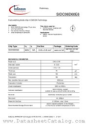 SIDC06D60E6 datasheet pdf Infineon