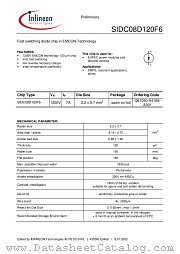 SIDC08D120F6 datasheet pdf Infineon